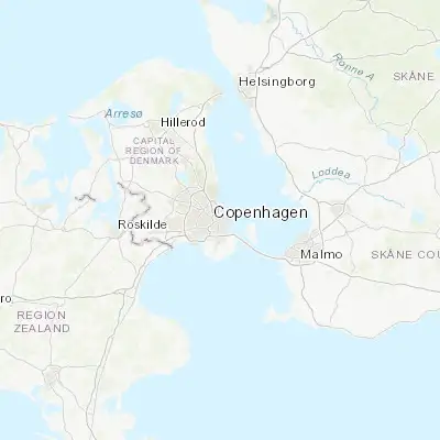 Map showing location of Christianshavn (55.673830, 12.595410)