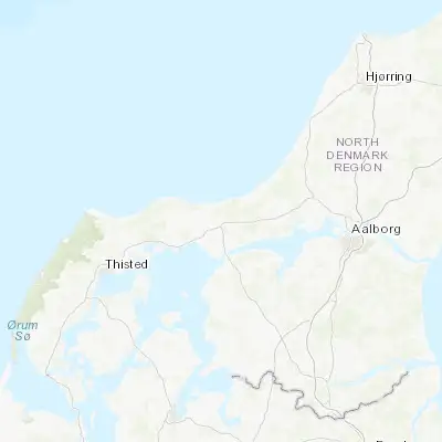 Map showing location of Fjerritslev (57.088220, 9.266220)