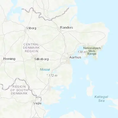 Map showing location of Framlev (56.156640, 10.013180)