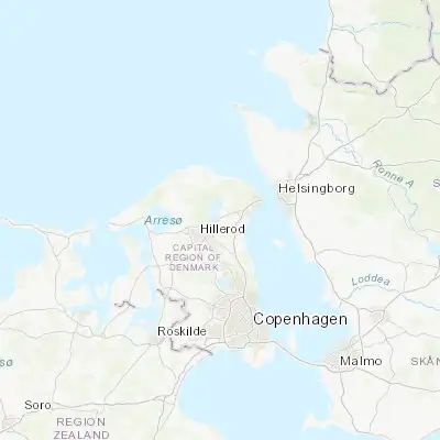 Map showing location of Fredensborg (55.975580, 12.403140)