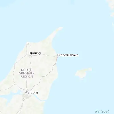 Map showing location of Frederikshavn (57.440730, 10.536610)