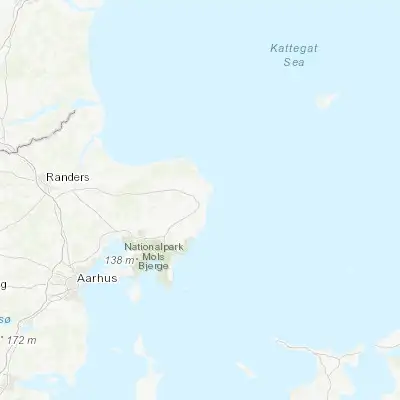 Map showing location of Grenaa (56.415780, 10.878250)