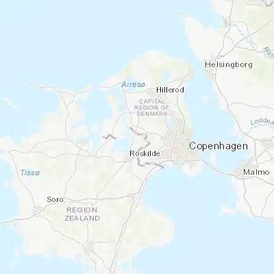 Map showing location of Gundsømagle (55.735650, 12.151580)
