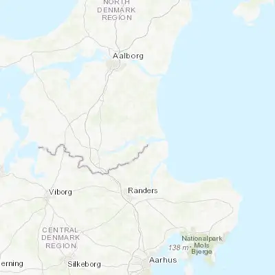 Map showing location of Hadsund (56.714820, 10.116820)