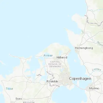 Map showing location of Helsinge (56.022830, 12.197520)
