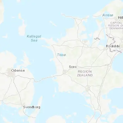 Map showing location of Høng (55.507360, 11.288730)