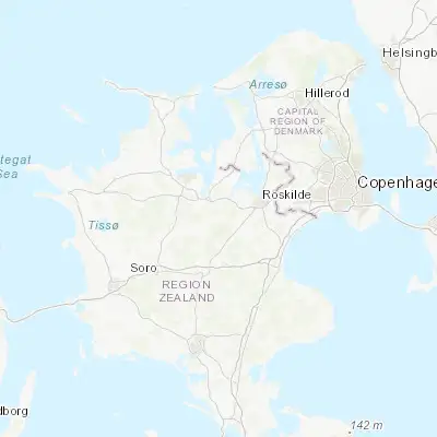 Map showing location of Kirke Hvalsø (55.591700, 11.862530)