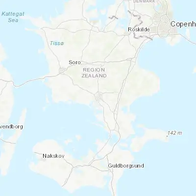 Map showing location of Næstved (55.229920, 11.760920)