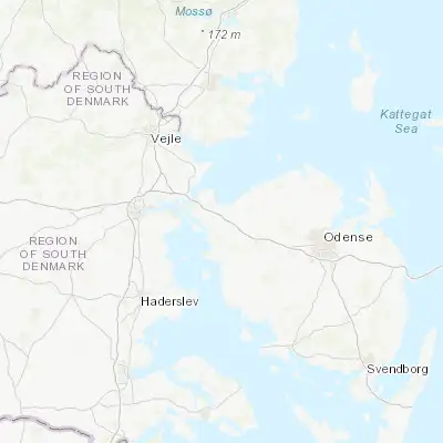 Map showing location of Nørre Åby (55.461070, 9.879400)
