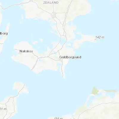 Map showing location of Nykøbing Falster (54.769060, 11.874250)
