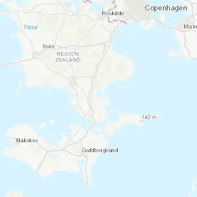 Map showing location of Præstø (55.123740, 12.044770)