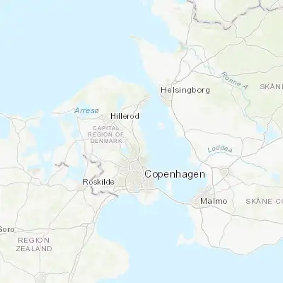 Map showing location of Trørød (55.839460, 12.544320)