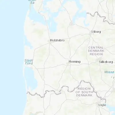 Map showing location of Vildbjerg (56.200000, 8.766670)