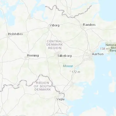 Map showing location of Virklund (56.132180, 9.555820)