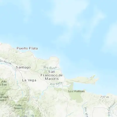 Map showing location of Cabrera (19.642600, -69.904890)