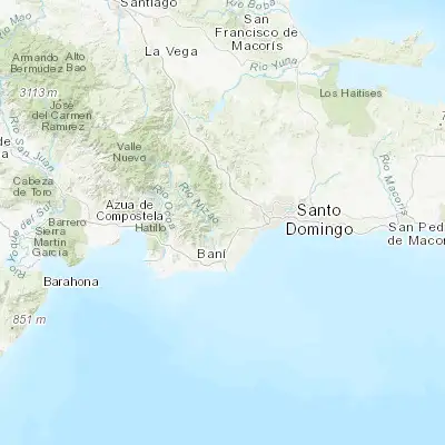 Map showing location of Cambita Garabitos (18.454580, -70.199070)