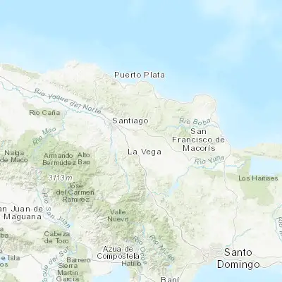 Map showing location of Cayetano Germosén (19.344130, -70.483420)