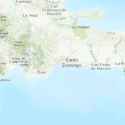 Map showing location of Ciudad Nueva (18.467070, -69.893390)