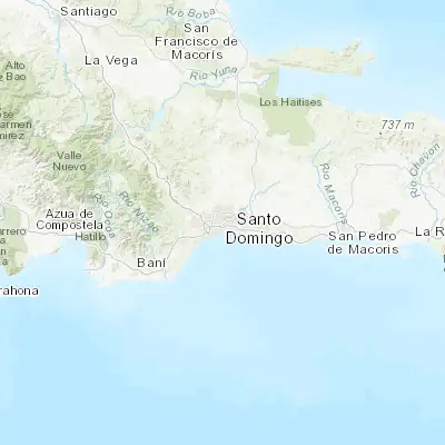 Map showing location of Ensanche Luperón (18.500000, -69.900000)