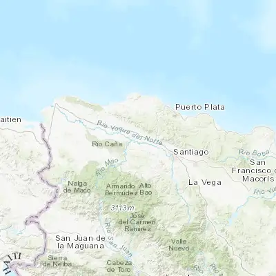 Map showing location of Esperanza (19.584690, -70.984890)