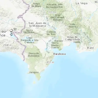 Map showing location of Fundación (18.286680, -71.181470)