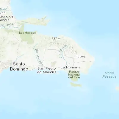 Map showing location of Guaymate (18.587930, -68.978670)