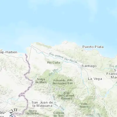 Map showing location of Jaibón (19.611690, -71.148470)