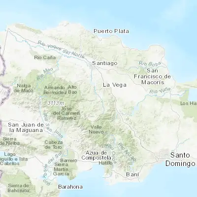 Map showing location of Jarabacoa (19.116830, -70.635950)