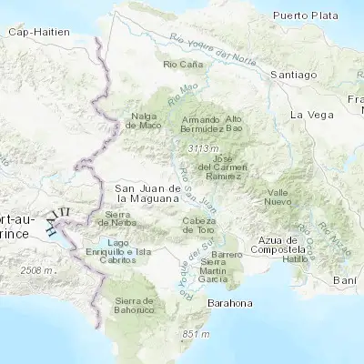 Map showing location of Juan de Herrera (18.874020, -71.238300)