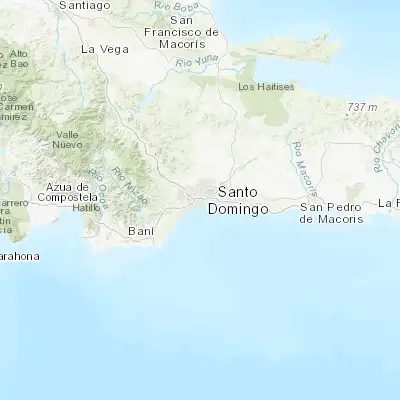 Map showing location of La Julia (18.466670, -69.933330)
