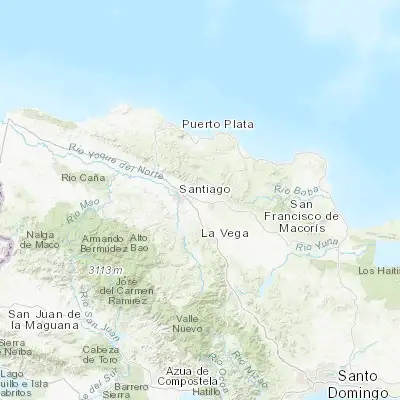 Map showing location of Licey al Medio (19.433330, -70.600000)