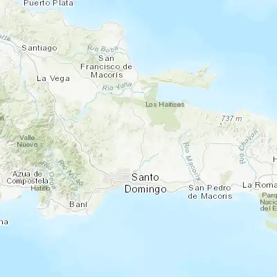 Map showing location of Monte Plata (18.807000, -69.783990)