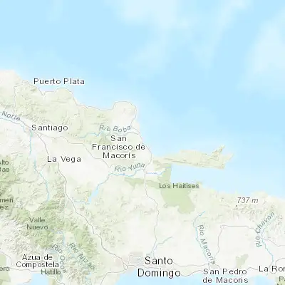 Map showing location of Nagua (19.383200, -69.847400)