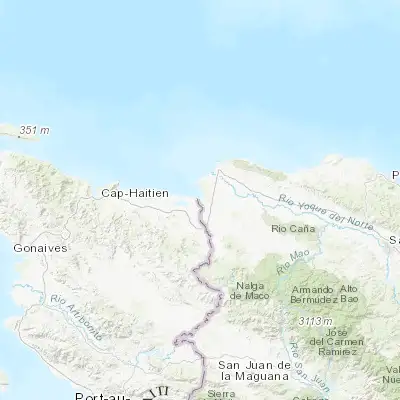 Map showing location of Pepillo Salcedo (19.698410, -71.745130)