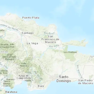 Map showing location of Pimentel (19.184160, -70.108840)