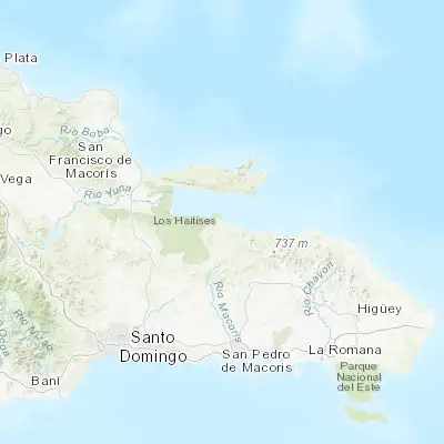 Map showing location of Sabana de la Mar (19.059340, -69.388430)