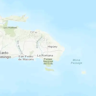 Map showing location of Salvaleón de Higüey (18.615010, -68.707980)