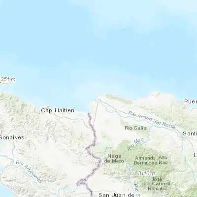 Map showing location of San Fernando de Monte Cristi (19.848260, -71.645970)