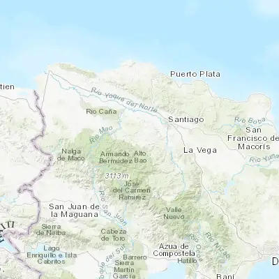 Map showing location of San José de Las Matas (19.339150, -70.938190)