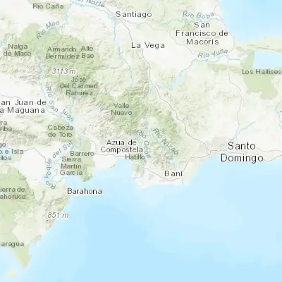 Map showing location of San José de Ocoa (18.546610, -70.506310)