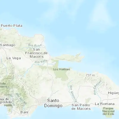 Map showing location of Sánchez (19.228100, -69.613700)