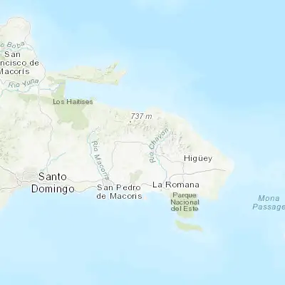 Map showing location of Santa Cruz de El Seibo (18.765590, -69.038860)