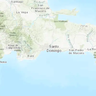 Map showing location of Santo Domingo Este (18.488470, -69.857070)