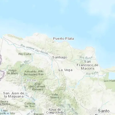 Map showing location of Tamboril (19.485380, -70.611040)