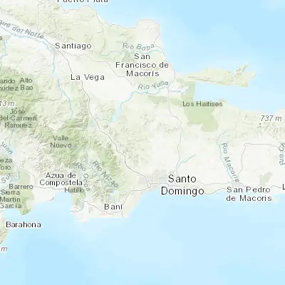 Map showing location of Yamasá (18.773150, -70.025830)