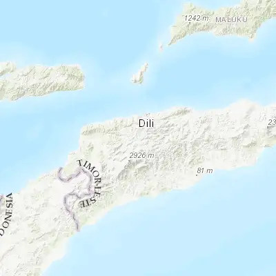 Map showing location of Aileu (-8.728060, 125.566390)
