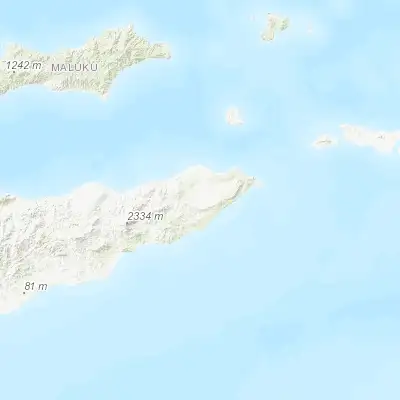 Map showing location of Lospalos (-8.521670, 126.998330)