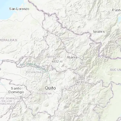 Map showing location of Atuntaqui (0.332470, -78.213710)