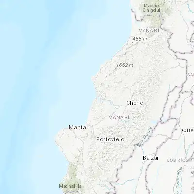 Map showing location of Bahía de Caráquez (-0.597920, -80.423670)