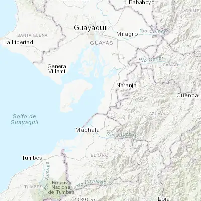 Map showing location of Baláo (-2.911000, -79.814410)